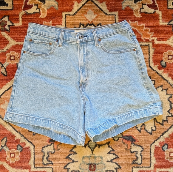 Abercrombie & Fitch Light Blue Jean Shorts - Picture 2 of 5